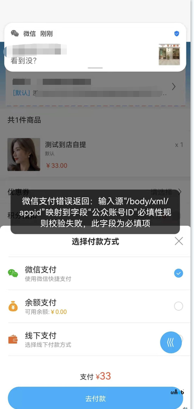 是不是v2.1.1 生成的app都不能支付都,安卓和苹果端都不能支付,求解决