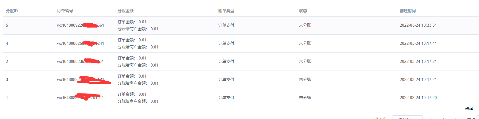 1.7.3版本-自动分账-分账状态未改变