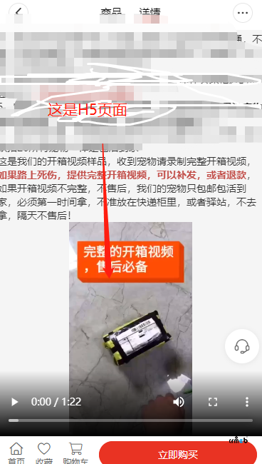 小程序-商品详情-无法显示视频