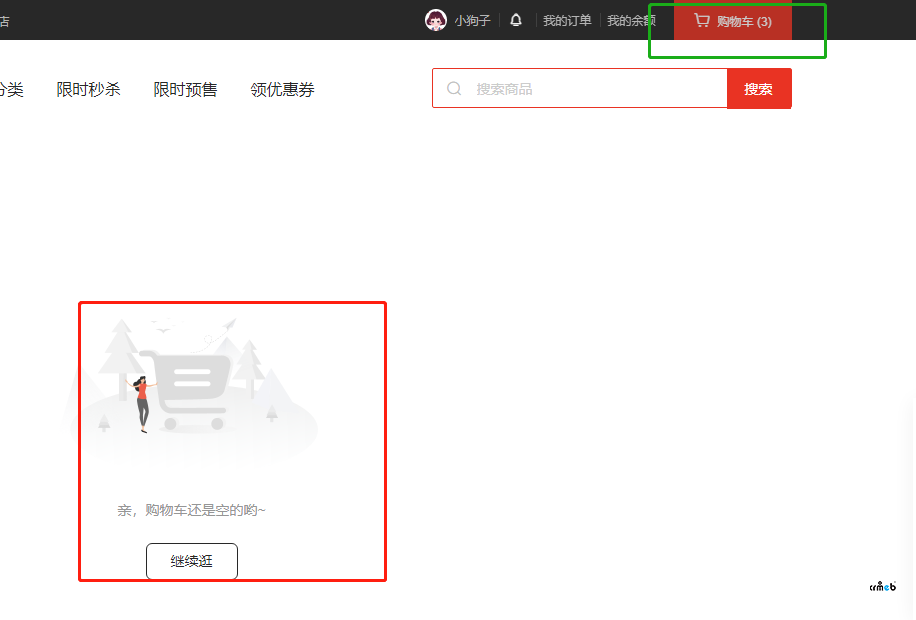 购物车里明明有东西,为什么点开购物车却没有东西呢?