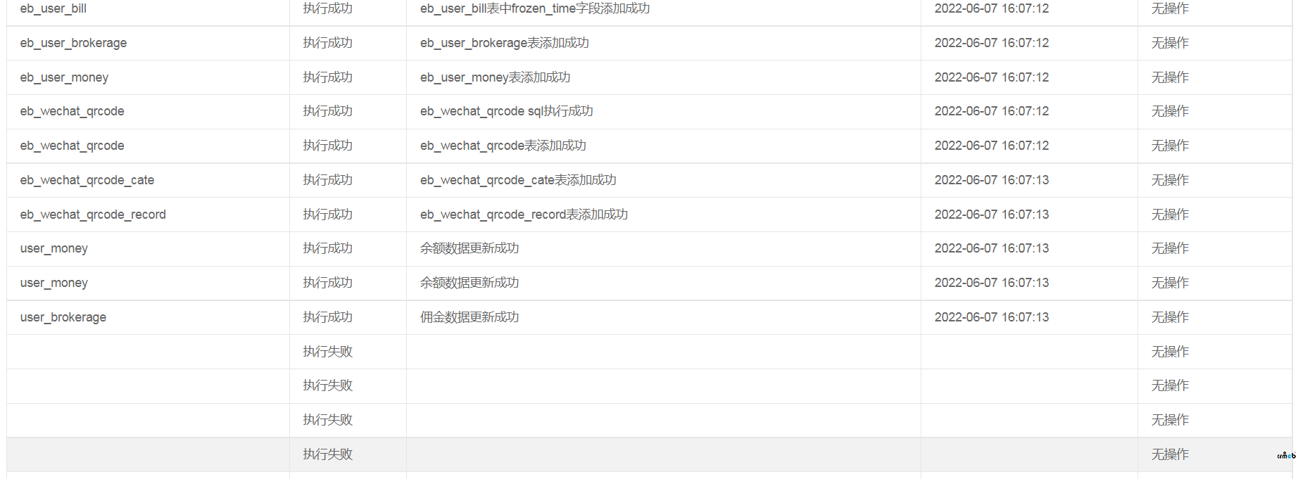 单商户标准版V4.3.2升级4.4升级失败