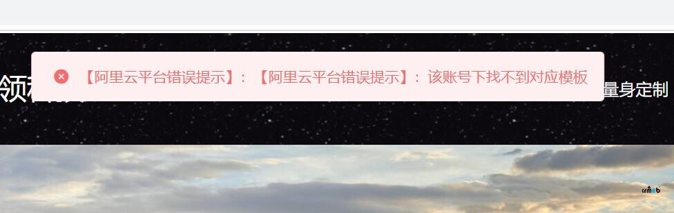 标准版4.5,怎么处理阿里云短信模板